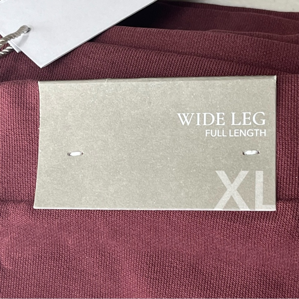 SOFT SURROUNDINGS NWT WELL BEING WIDE LEG PANTS MAROON LARGE EXTRA LARGE - Picture 7 of 11